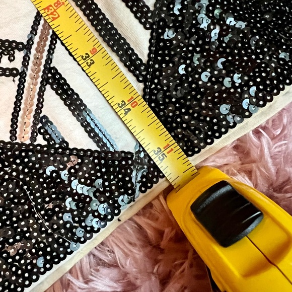 Art Deco print Express Stretch Cocktail Holiday New Years Dress size L - Picture 8 of 8